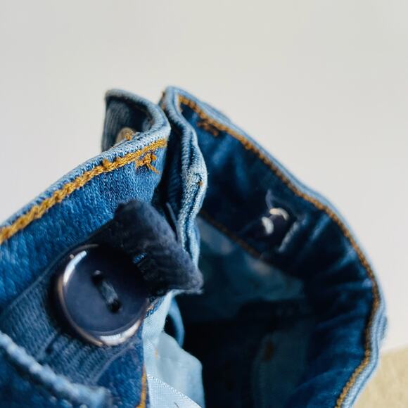 KanCan Girls Size 5 High Rise Ankle Skinny Jeans Blue Denim Frayed Hem - Picture 5 of 10